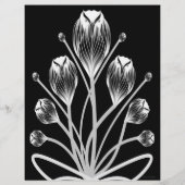 2-Sided B&W Tulip Owlsprey H&S Scrapbook Page (裏面)