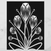 2-Sided B&W Tulip Owlsprey H&S Scrapbook Page (正面)