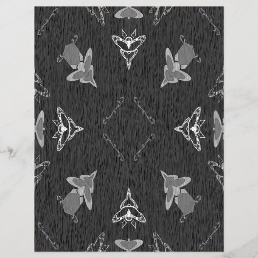 2-Sided Flying High in B&W Scrapbook Paper (正面)