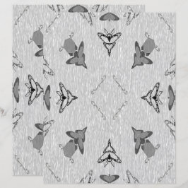 2-Sided Flying High in Lt Grayscale Scrapbook Page