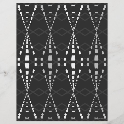 2-Sided Ley Lines B&W Scrapbook Page (裏面)