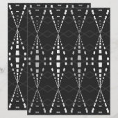 2-Sided Ley Lines B&W Scrapbook Page (正面/裏面)