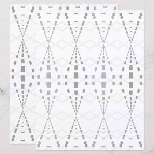 2-Sided Ley Lines Lt Grayscale Scrapbook Page (正面/裏面)