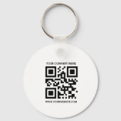 2 sided, Logo, QR Code, Company, Business URL キーホルダー (裏面)