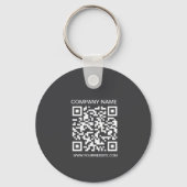2 sided Logo, QR Code, Company, Business website キーホルダー (裏面)