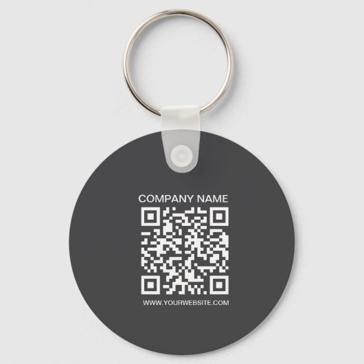 2 sided Logo, QR Code, Company,  Business website キーホルダー (裏面)
