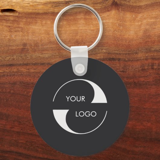 2 sided Logo, QR Code Company name Business URL キーホルダー (正面)