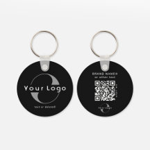 2 sided Logo & QR Code on Black Company Business K