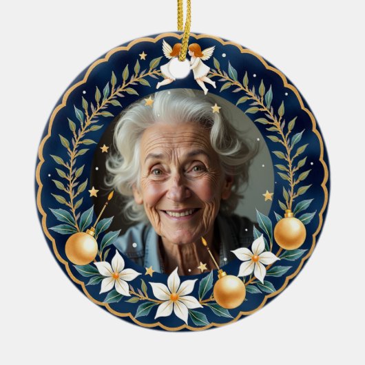 2 sided Memorial Christmas Celestial Comfort  セラミックオーナメント (正面)