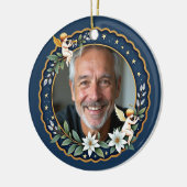 2 sided Memorial Christmas Cherub's Embrace セラミックオーナメント (左)