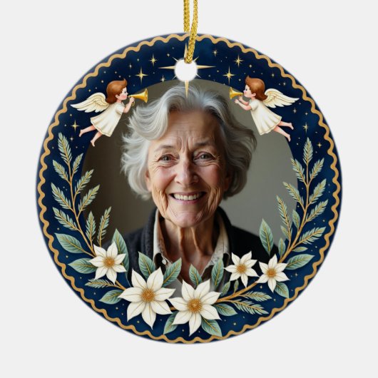 2 sided Memorial Christmas Starlight Tribute  セラミックオーナメント (正面)