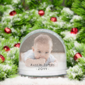 2 Sided Modern Photo & Black Text Overlay Keepsake (クリスマス)