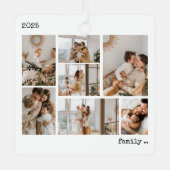 2-Sided Photo Christmas Ornament メタルオーナメント (正面)