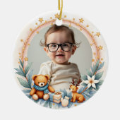 2 sided Santa’s Newest Helper セラミックオーナメント (正面)