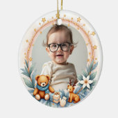 2 sided Santa’s Newest Helper セラミックオーナメント (左)