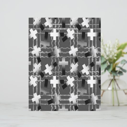 2-Sided Sown in Faith Grayscale Scrapbook Paper (スタンド正面)