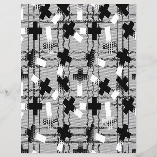 2-Sided Sown in Faith Lt Grayscale Scrapbook Page (裏面)