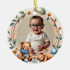 2 sided Twinkle Bear セラミックオーナメント