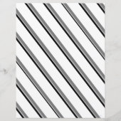 2-Sided W&B Diagonal Stripes Scrapbook Page (裏面)