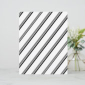 2-Sided W&B Diagonal Stripes Scrapbook Page (スタンド正面)