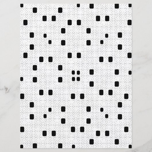 2-Sided W&B Textured Minimalism Scrapbook Page (正面)