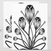 2-Sided W&B Tulip Owlsprey H&S Scrapbook Page (正面/裏面)