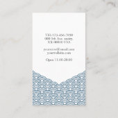 2 sides Blue Waves "Seigaiha" WAGARA V 名刺 (裏面)