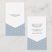 2 sides Blue Waves "Seigaiha" WAGARA V 名刺 (正面/裏面)