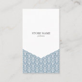 2 sides Blue Waves "Seigaiha" WAGARA V 名刺 (正面)