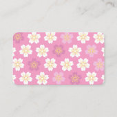 2 sides Cherry Blossom "SAKURA" Pink 名刺 (正面)