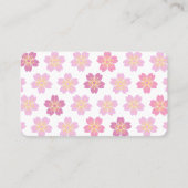 2 sides Cherry Blossom "SAKURA" White 名刺 (正面)