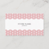 2 sides Red Waves "Seigaiha" WAGARA 名刺 (正面)