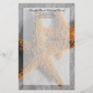 2 Starfish in the Sandビーチ結婚式 便箋