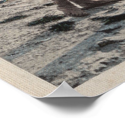 2 Sunbathing Women & Asian Umbrella, Florida ポスター (角)