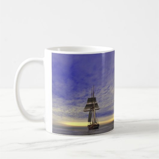 2 Tallships コーヒーマグカップ (左)