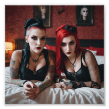 2 Tattooゴシックガールズオンベッド