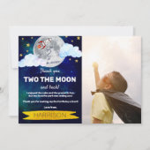 2 The Moon 2nd Birthday Photo サンキューカード (正面)