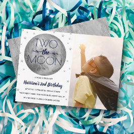 2 The Moon 2nd Birthday Photo 招待状