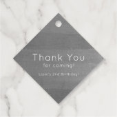 2 the Moon Boy 2nd Birthday Silver Thank You フェイバータグ (裏面)