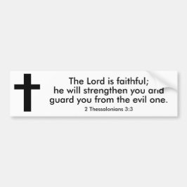 2 Thessalonians 3:3 Bible Verse Bumper Sticker バンパーステッカー