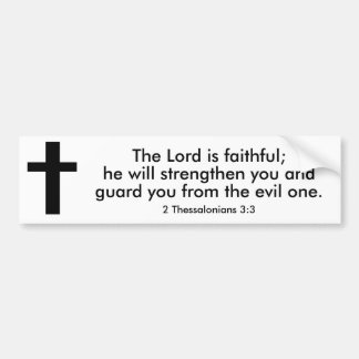 2 Thessalonians 3:3 Bible Verse Bumper Sticker バンパーステッカー