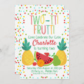 2-tii Fruit 2nd Birthday招待 招待状 (正面/裏面)