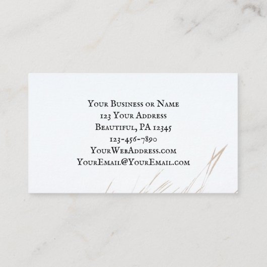 2 Timothy 1:7神は恐れの与え霊ではない。 名刺 (裏面)