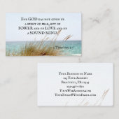 2 Timothy 1:7神は恐れの与え霊ではない。 名刺 (正面/裏面)