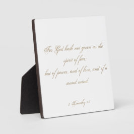 2 Timothy 1:7聖なる書物、 経典聖書の聖句 フォトプラーク