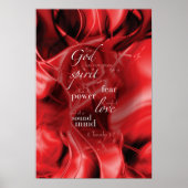 2 Timothy 1:7 ポスター (正面)