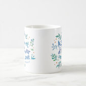 2 Timothy 1:7 - 力と愛の精神 コーヒーマグカップ (中央)