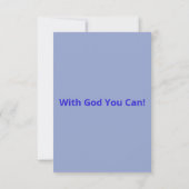 2 Timothy 1:7 KJVバイブル聖なる書物、 経典Pic Greeting カード (裏面)