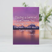 2 Timothy 3:5 KJVバイブル聖なる書物、 経典Pic Greeting カード (スタンド正面)