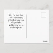 2 Timothy 4:17主よ与え私の力の聖書 ポストカード (裏面)